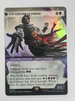 [1x] Ezio Auditore da Firenze - Textured Foil - Showcase Near Mint, English - Image 1
