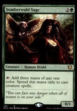 Somberwald Sage 144 Commander: Innistrad: Midnight Hunt Magic: The Gathering LP - Image 1