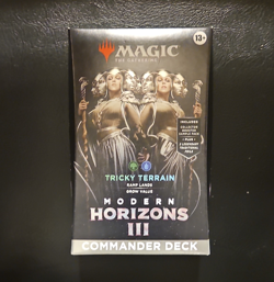 Wizards MTG Modern Horizons III Tricky Terrain Cmdr Deck 100c EN 13+ - Image 1