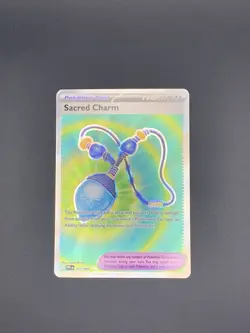 Pokemon Trading Card TCG Sacred Charm Trainer Art Holo 122/094 PACK FRESH - Image 1
