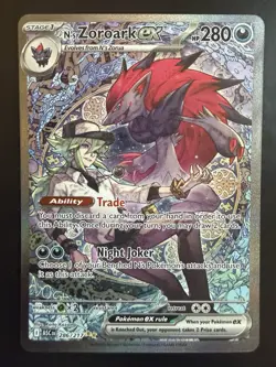 Pokemon TCG N's Zoroark Ex SIR 286/217 Ascended Heroes English NM - Image 1