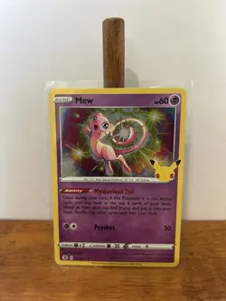 Pokemon TCG Mew 11/25 Holo Rare Celebrations 25th Anniversary - Image 1
