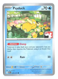 Pokemon Psyduck Ascended Heroes 039/217 Prize Pack Series 9 Non Holo - Image 1