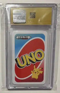 Nintendo CGC Pristine 10 Mewtwo Pocket UNO Japanese 2021 #9 Red - Image 2