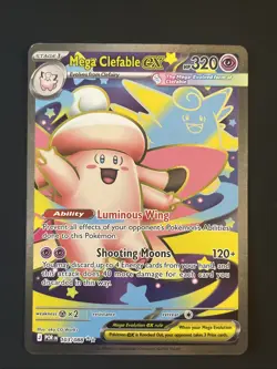 Mega Clefable EX 103/088 Perfect Order Secret Rare Full Art Holo - Image 1