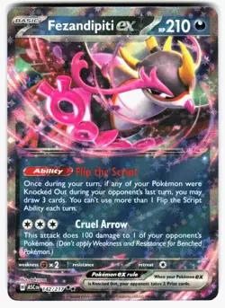 Fezandipiti ex 038/064 Double Rare Shrouded Fable Pokemon Holo Near Mint - Image 1
