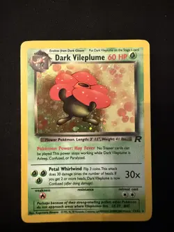 Pokemon TCG Team Rocket Unlimited 13/82 Dark Vileplume Holo Rare NM/LP - Image 1