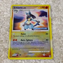 Pokemon TCG Lucario Diamond & Pearl 6/130 Holo Rare 2007 Pokemon Card - Image 1