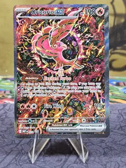 Pokemon TCG Oricorio ex #024 Mega Evolution Black Star Promo UPC Holo NM - Image 1