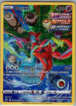Deoxys GG12/GG70 SWSH: Crown Zenith: Galarian Gallery - Pokemon Card - NM - Image 1
