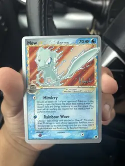 Pokemon Mew 2008 World Championships Non-Holo Gold Star Delta Species LP - Image 1