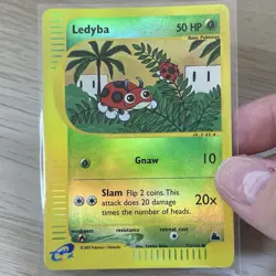 Ledyba 73/144 Reverse Holo NM Pokemon Card Skyridge Set E Series - Image 1