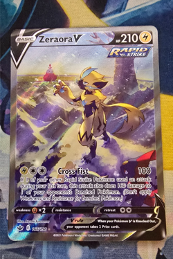 Pokemon Zeraora V 166/198 SWSH06 Chilling Reign - Alternate Art - NM - Image 1