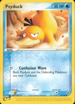 Psyduck 73/100 Common Sandstorm Pokemon MP - Image 1