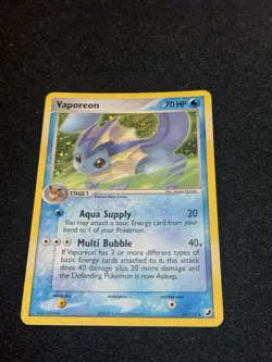 Vaporeon Cosmos Holo Pokemon Unseen Forces EX Unseen Forces - 19/115 - Image 1
