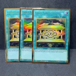 3x Yugioh Gold Sarcophagus MGED-EN041 - NM 💎 - Image 1