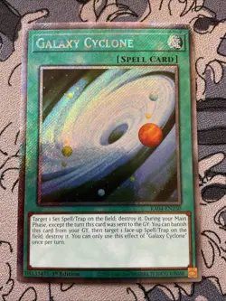 Yugioh Galaxy Cyclone RA04-EN250 1st Edition Platinum Secret Rare NM - Image 2