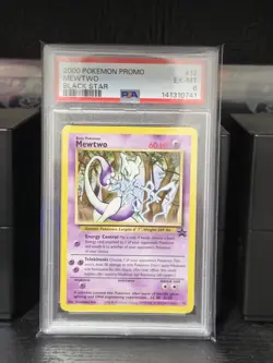 Pokemon Mewtwo Black Star Promo #12 Graded PSA 6 WOTC 2000 - Image 1