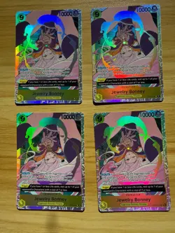 4x OP13-108 Jewelry Bonney SR Playset -One Piece TCG- Carrying On His Will - Image 1