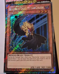 Blackwing - Kalut the Moon Shadow RA03-EN217 Platinum Secret Rare 1st Edition - Image 2