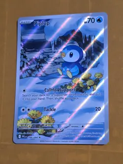 Pokemon TCG Piplup Illustration Rare 098/094 Phantasmal Flames-NM - Image 1