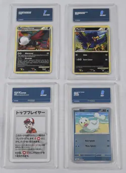 Pokemon Graded Card Bundle x4 | Aura Slabs | Mix Grades | Mint/NM - Image 1