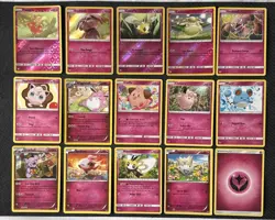 15x Pokemon Card Fairy Type Bundle Jigglypuff Cleffa Togepi Marill Cutiefly NM(B - Image 1