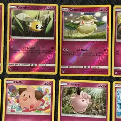 15x Pokemon Card Fairy Type Bundle Jigglypuff Cleffa Togepi Marill Cutiefly NM(B - Image 3