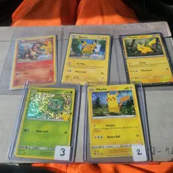 Pokemon Card Bundle Pikachu Bulbasaur Charmander McDs Holo Build A Bear Promo - Image 1