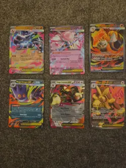 Pokemon TCG Mega EX/ EX X6 Card Bundle - Image 1