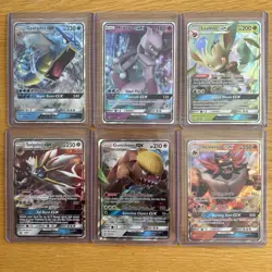 6x Pokemon TCG Sun & Moon GX card bundle - Image 1