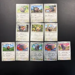 Pokemon TCG Lechonk & Oinkologne x11 Card Bundle (Mixed Sets) - Image 1