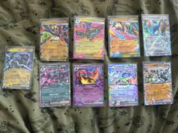 Pokemon TCG (double Rare) Half Art Ex 9 Card Bundle 1 - Image 1