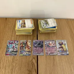 Pokemon Card Job Lot 200+ Cards Holo Reverse Holo GX ex Bundle Collection - Image 1