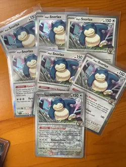 Pokemon TCG Hop's Snorlax Journey Together Holo Rare Card 117/159 Super Bundle - Image 1