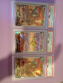 Pokemon Card Bundle 3x Slabs PSA 10 - Image 1