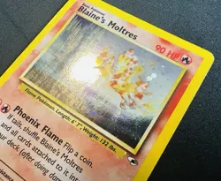 2000 Pokemon TCG Gym Heroes Blaine's Moltres 1/132 Holo Rare LP *SWIRL* - Image 3