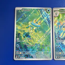 Pokemon TCG Chaos Rising: Froakie (088/086) AND Frogadier (089/086) NM IR Bundle - Image 2