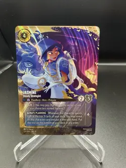 Disney Lorcana Reign of Jafar Enchanted Jasmine Steady Strategist English221/204 - Image 1
