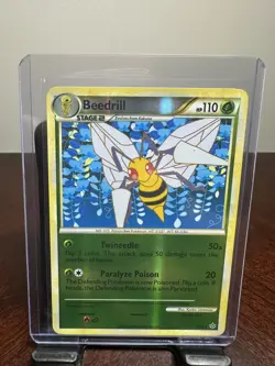 Beedrill 12/95 LP Reverse Holo Rare HGSS Unleashed Pokemon Card! - Image 3