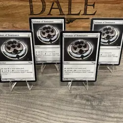 MTG - Mirrodin -Talisman of Dominance x4 - Colorless Artifact - NM/M - Image 1