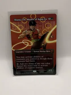 Shang-Chi, Master of Kung Fu (Borderless Foil) NM(0370) Marvel Super Heroes MTG - Image 1