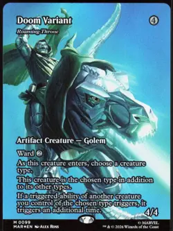 Doom Variant - Roaming Throne (Borderless) [MAR - 99]ENMagicMarvel Universe E... - Image 1