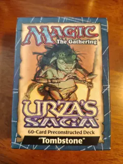 MTG Urza's Saga Tombstone Preconstructed Deck Vintage Opened Magic NM/LP - Image 1