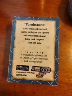 MTG Urza's Saga Tombstone Preconstructed Deck Vintage Opened Magic NM/LP - Image 3