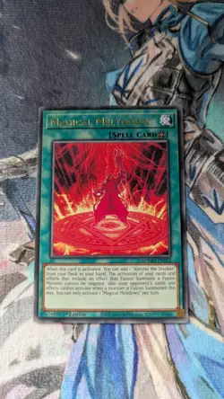 YuGiOh! | PLAYSET 3x Magical Meltdown | MAGO-EN152 Rare 1st Ed. | NM - Image 3