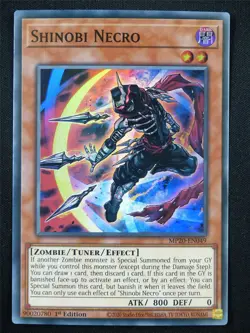 Shinobi Necro MP20 Super Rare - 1st ed Yugioh Card #115 - Image 1