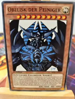 Obelisk der Peiniger BP01-DE021 Black Rare Deutsch EX YUGIOH - Image 1