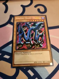 Yugioh Serpent Night Dragon SRL-EN103 SECRET RARE NM 25th - Image 1