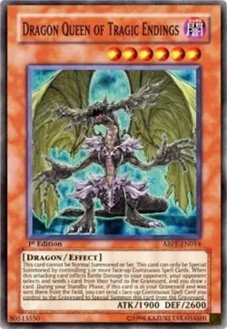 *** DRAGON QUEEN OF TRAGIC ENDINGS *** 1ST EDITION SUPER RARE ABPF-EN014 YUGIOH! - Image 1